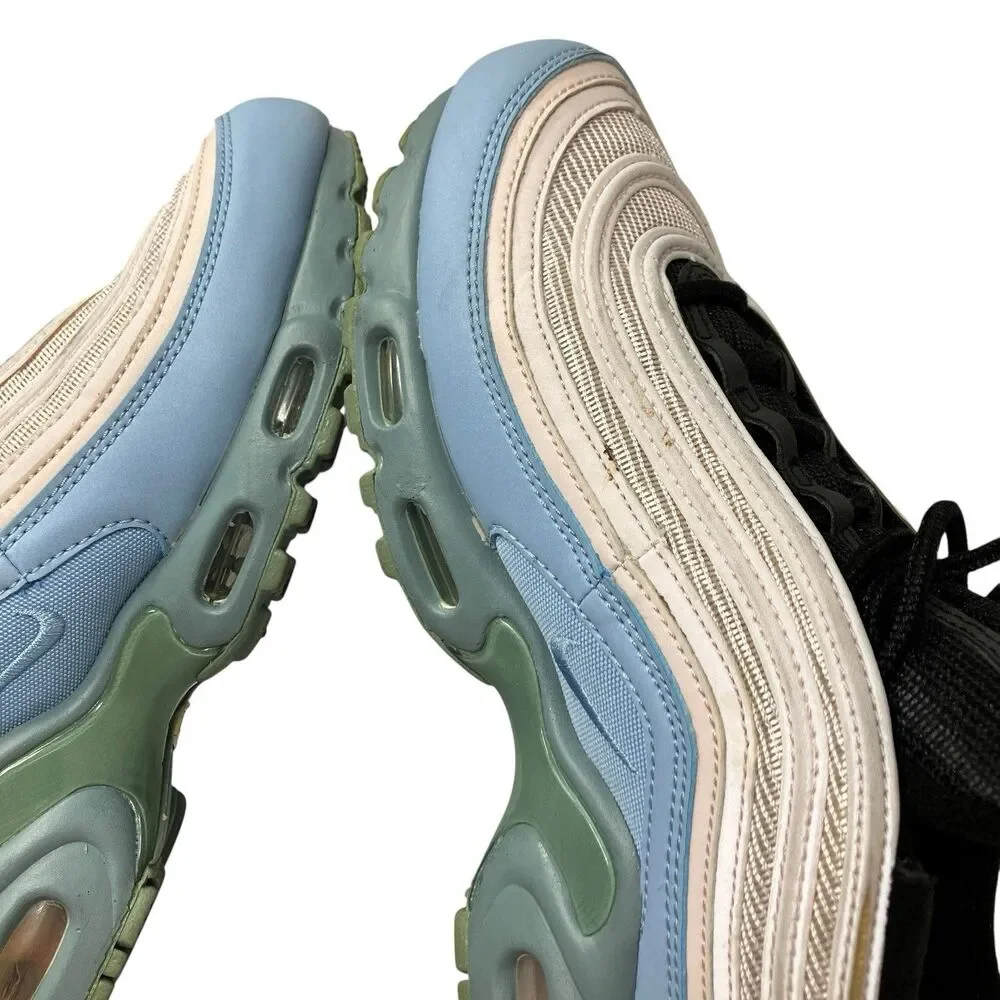 Nike‎ Air Max 97 Sneakers Womens 7.5 Blue Plus Layer Cake Mica Green AH8143-300
